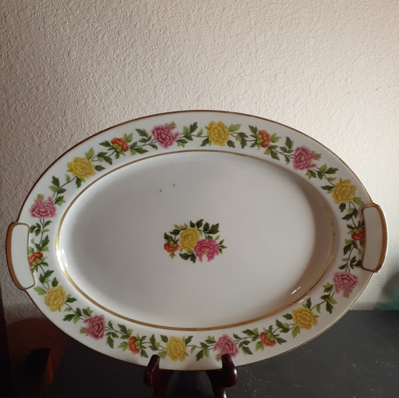 GORGEOUS VTG Mikado China 10"x15" Oval Platter Made in Occupied Japan. - Picture 6 of 6